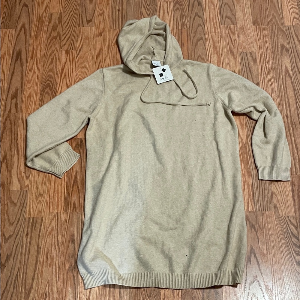 NWT Cozy Co Women’s tan Sweater dress